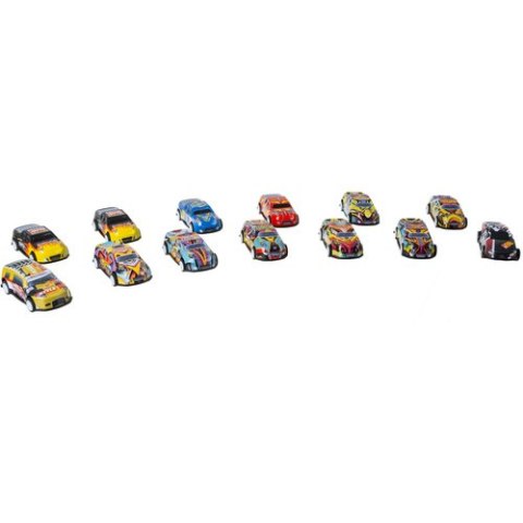 Samochodziki z napędem w walizce 50szt. 26603