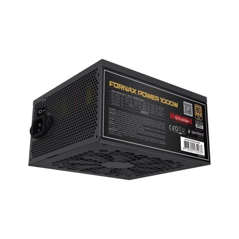 GEMBIRD ZASILACZ KOMPUTEROWY FORNAX POWER 750W 80+ GOLD ATX, 750W, AKTYWNE PFC, 12CM WENTYLATOR