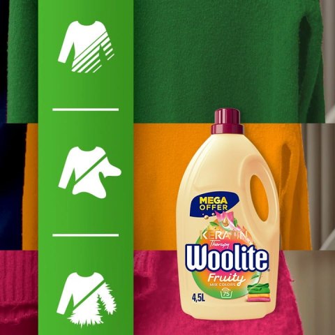 Woolite Fruity do Kolorów z Keratyną 4,5l/75 prań