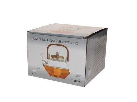 Czajnik szklany ze szklanym sitkiem