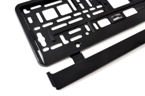 Ramka tablicy rejestracyjnej czarna elastyczna amio-01162