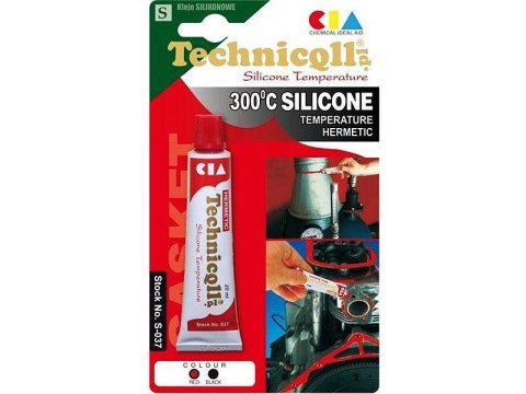 3390# Silikon wysokotemperaturowy 20ml czerwony technicqll`