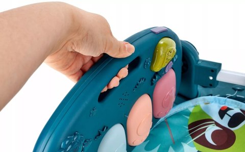 Mata edukacyjna z pianinkiem grzechotki gryzaki interaktywna dla niemowląt