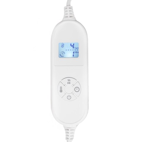 Miękki dwustronny koc elektryczny Bauerkraft 120x160 mata grzewcza pilot