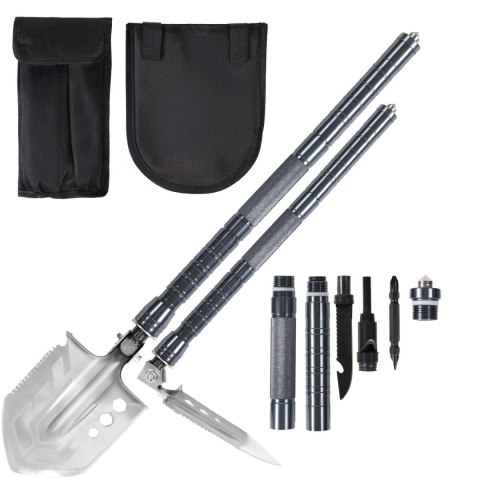 Saperka wojskowa składana łopata nóż piła krzesiwo survival camping 15w1