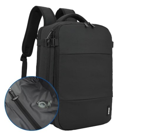 Plecak Podróżny Kabinowy z pompką NOVEEN CTB500 Black 40x20x25