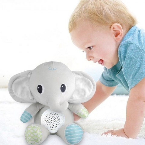 WOOPIE BABY Przytulanka Słonik Z Projektorem Uspokajacz 12 Melodii