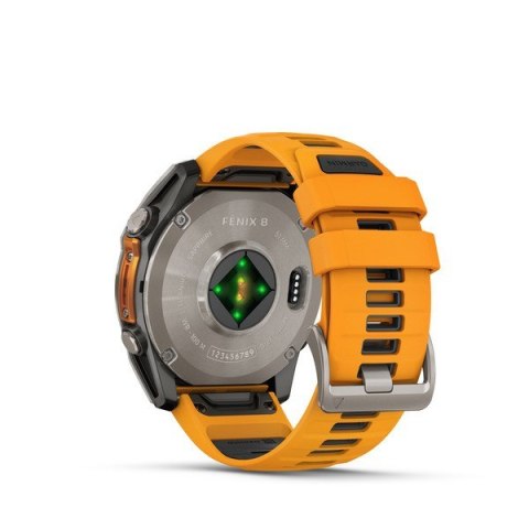 Zegarek sportowy Garmin Fenix 8 AMOLED 51mm Sapphire Titanium Spark Orange/Pomarańczowy