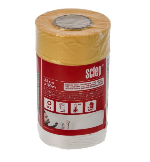 Antychlap Scley seria 64 55cm x 20m Folia malarska z taśmą