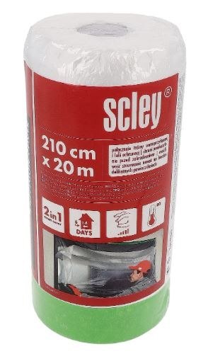 Antychlap z folią Scley seria *68* taśma maskująca 210cm x 20m