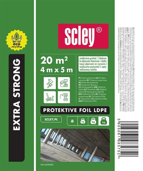 Ekologiczna folia ochronna extra Strong (4 x 5 m)