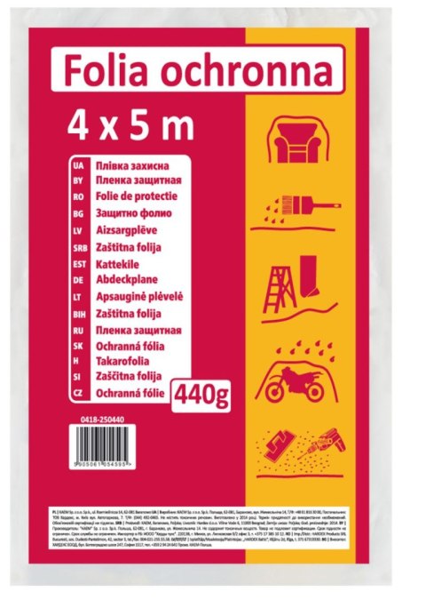 Folia ochronna LDPE (4 x 5 m) regranulat 440g