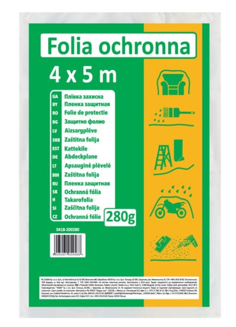Folia ochronna LDPE (4 x 5m) regranulat 280g