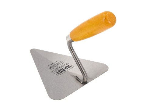 Kielnia murarska trójkątna HARDY seria 30 nierdzewna 22cm rączka drewniana
