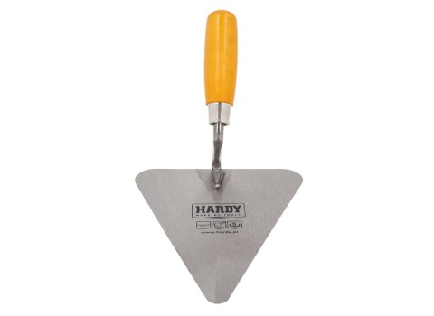 Kielnia murarska trójkątna HARDY seria 30 nierdzewna 22cm rączka drewniana