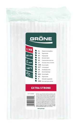 Klej termotopliwy 30 cm ekstra mocny WKŁADY przezroczyste do pistoletu