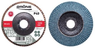 Ściernica lamelowa 40 Grone 125mm - niebieska