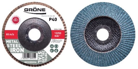 Ściernica lamelowa 40 Grone 125mm - niebieska