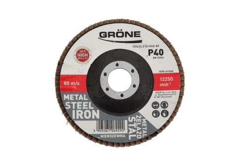 Ściernica lamelowa 40 Grone 125mm - niebieska