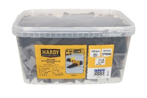 System do poziomowania płytek 1,5 mm Klipsy + Kliny 400 sztuk Hardy