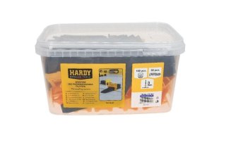 System do poziomowania płytek 3 mm Klipsy + Kliny 150 sztuk Hardy