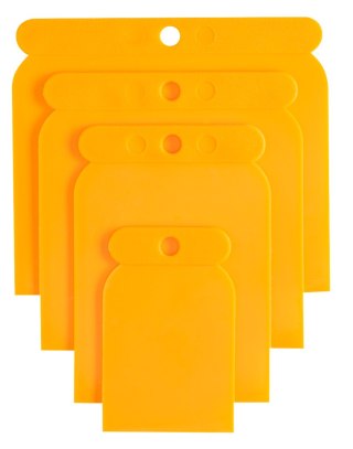 Szpachelki japonki plastikowe Hardy zestaw 4 sztuk