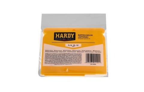 Szpachelki japonki plastikowe Hardy zestaw 4 sztuk