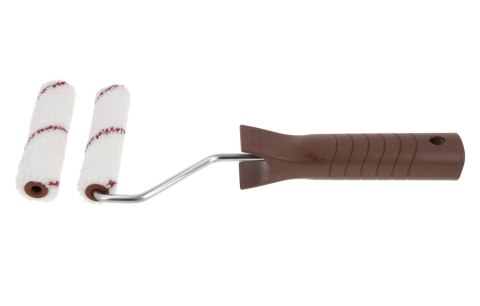 Wałek malarski do malowania drewna HARDY Mikrofaza 10cm (runo 8mm, 2-pak)