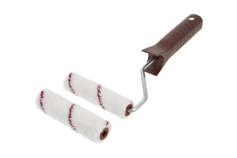 Wałek malarski do malowania drewna HARDY Mikrofaza 10cm (runo 8mm, 2-pak)