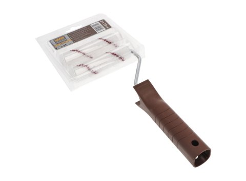 Wałek malarski do malowania drewna HARDY Mikrofaza 10cm (runo 8mm, 2-pak)