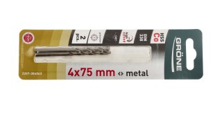 Wiertło do metalu Grone 4 x 75mm 2 szt