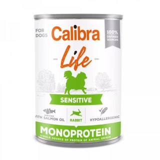 CALIBRA LIFE Sensitive królik - mokra karma dla psa - 0,4 kg