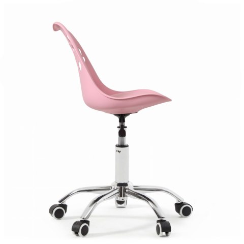 Ergonomiczny fotel obrotowy krzesło biurowe dla dzieci różowe