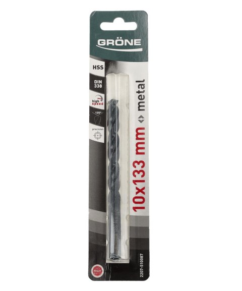 Wiertło do metalu HSS Grone 10 x 133mm
