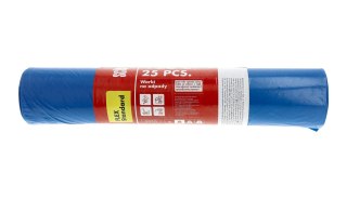 Worki na śmieci Scley 120L niebieskie UNIWERSALNE 25 sztuk