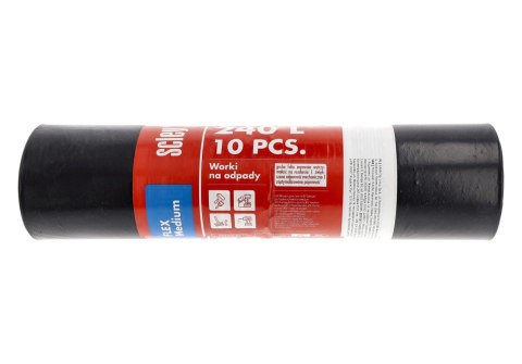 Worki na śmieci Scley 240L MOCNE czarne UNIWERSALNE 10 sztuk