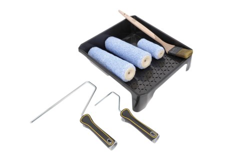 Zestaw malarski Hardy Select Micromix - Kuweta, Pędzel, 3x Wałek, 2 uchwyty