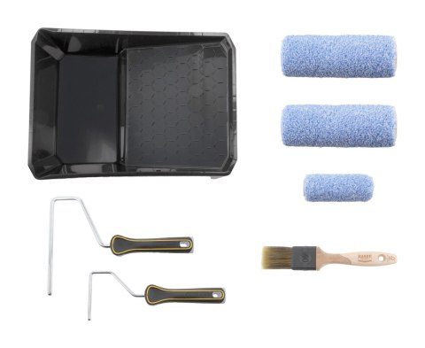 Zestaw malarski Hardy Select Micromix - Mała kuweta, Pędzel, 3 Wałki