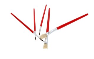 Zestaw malarski Pędzel malarski precyzyjny i płaski 5 sztuk