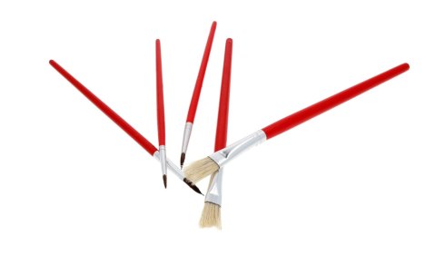 Zestaw malarski Pędzel malarski precyzyjny i płaski 5 sztuk