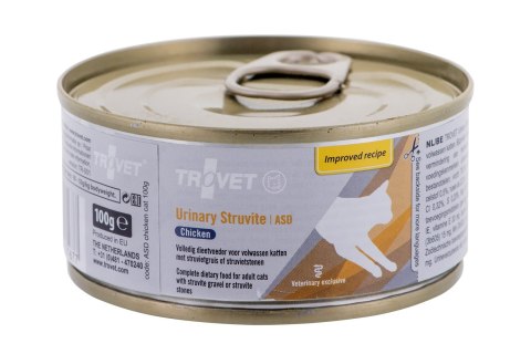 TROVET ASD Urinary Struvite z kurczakiem - mokra karma dla kota - 100 g