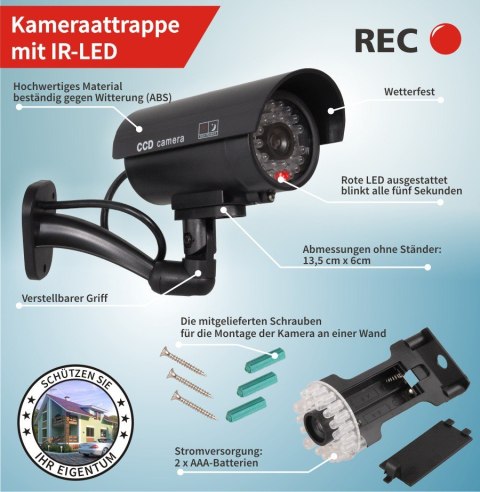 Atrapa kamery IR9000 B IR LED