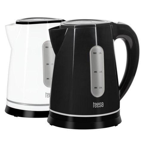 Czajnik elektryczny TEESA, 2200 W, czarny, 1,8L