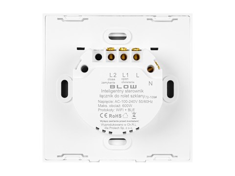 72-109# Inteligentny sterownik łącznik do rolet szklany wifi tuya