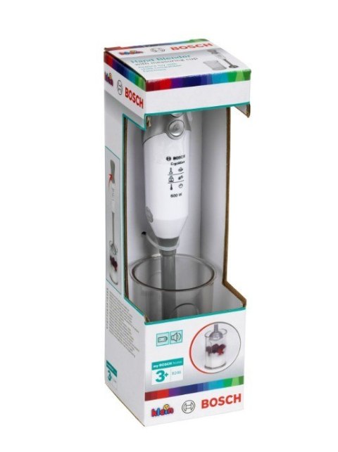 Blender bosch z pojemnikiem srebrny