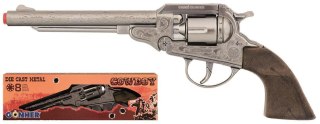 Rewolwer kowbojski metalowy 8 naboi gonher 88/0