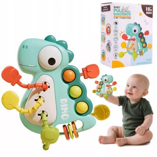 Zabawka Sensoryczna Gryzak Montessori Dinozaur - Rozwija Zmysły