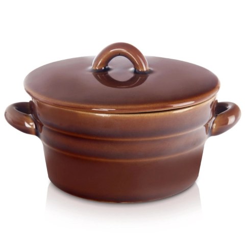 Garnek Pojemnik na Smalec Pasztet Ceramiczny z Pokrywką Solidny ORION 340ml