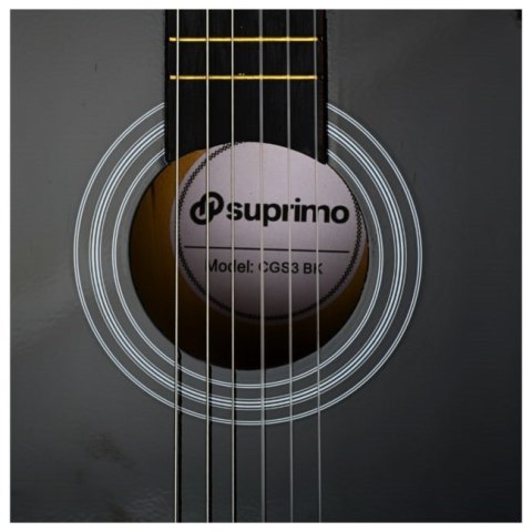 SUPRIMO CGS3 BK - Gitara klasyczna 4/4 czarna do nauki