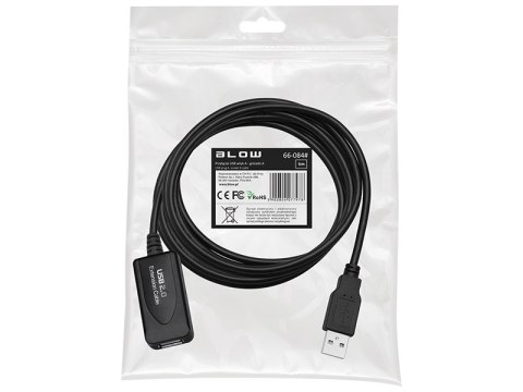 66-084# Przyłącze usb a - a 5,0m wtyk-gniazdo z ic zawieszka